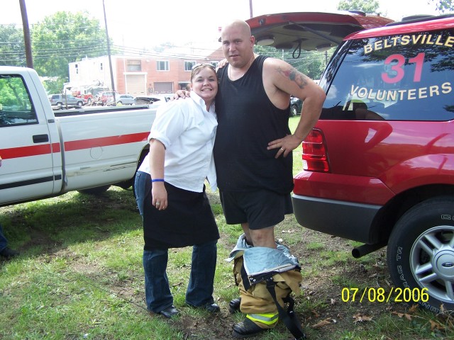 Holly and Al during clean up day