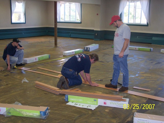 New Dance Floor being Installed