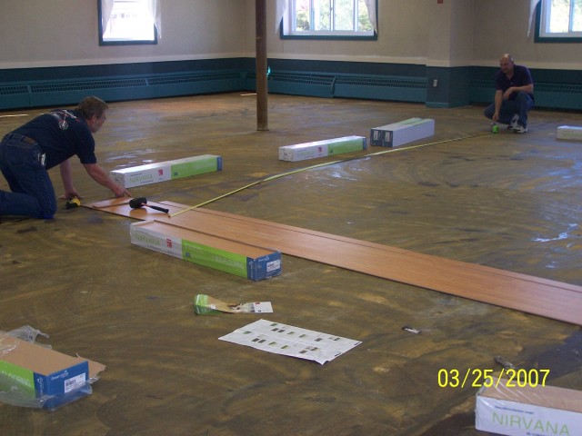 New Dance Floor being Installed