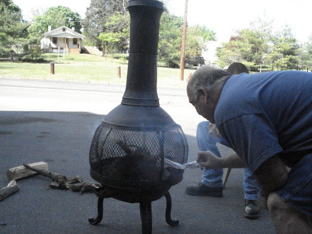 Corbin Trying to start a fire 5/6/07